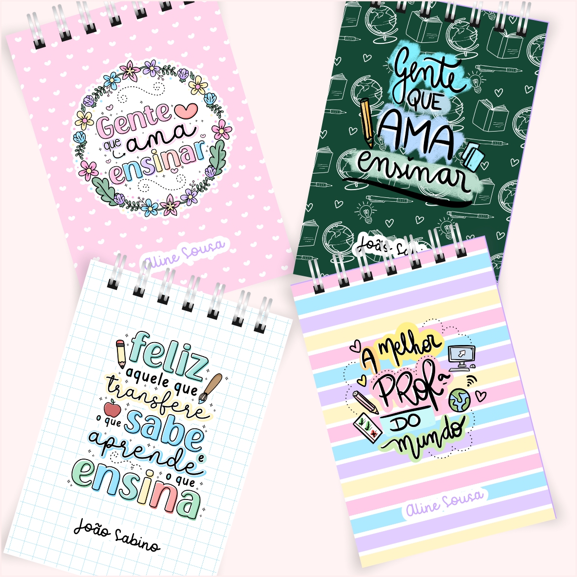 Blocos de anotações personalizados