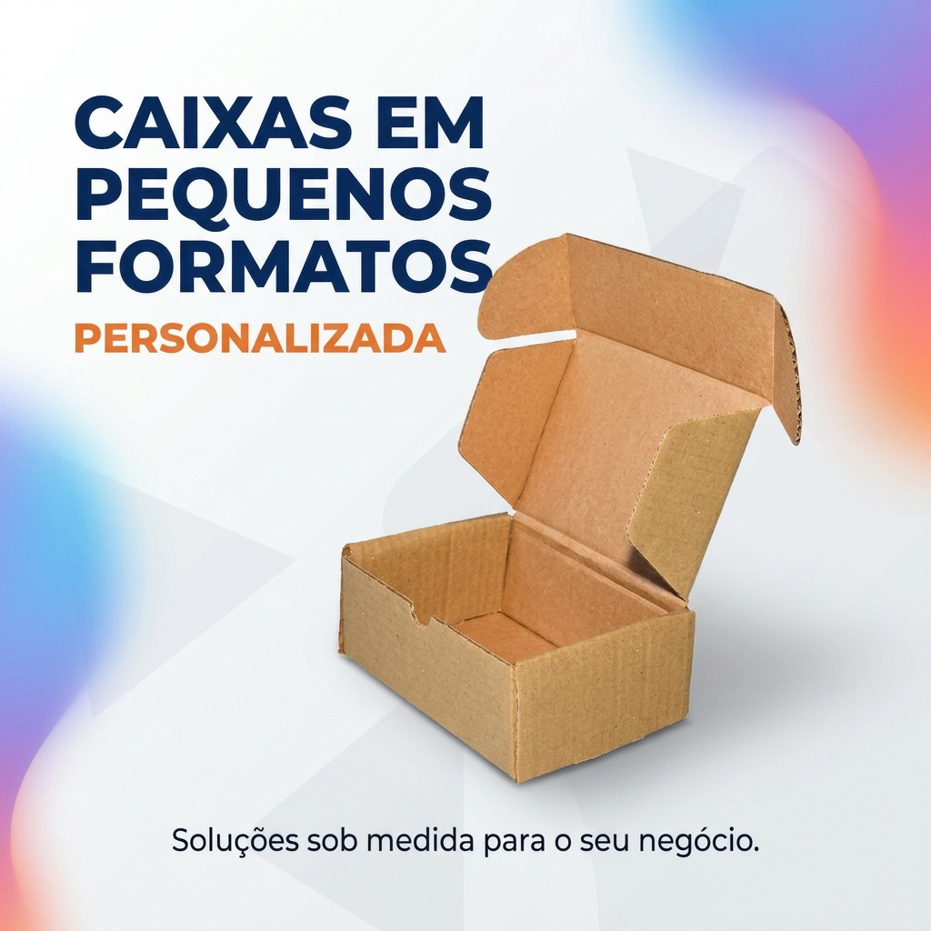 Caixas em pequenos formatos personalizadas